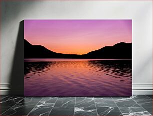 Πίνακας, Sunset Over the Lake Ηλιοβασίλεμα πάνω από τη λίμνη