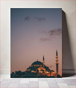 Πίνακας, Sunset over the Mosque Ηλιοβασίλεμα πάνω από το Τζαμί