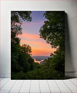 Πίνακας, Sunset Over the River Ηλιοβασίλεμα πάνω από το ποτάμι