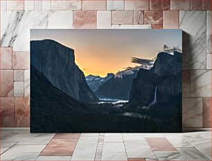 Πίνακας, Sunset Over the Valley Ηλιοβασίλεμα πάνω από την κοιλάδα