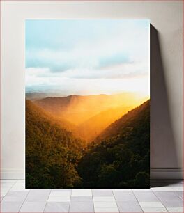 Πίνακας, Sunset Over the Valley Ηλιοβασίλεμα πάνω από την κοιλάδα