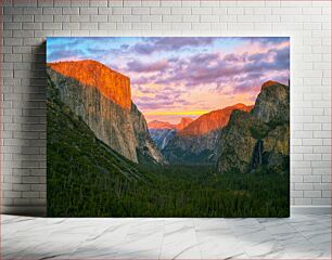 Πίνακας, Sunset Over Yosemite Valley Ηλιοβασίλεμα πάνω από την κοιλάδα Yosemite