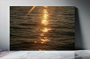 Πίνακας, Sunset Reflections on Water Αντανακλάσεις ηλιοβασιλέματος στο νερό