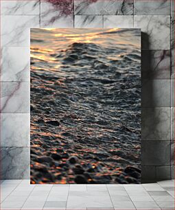 Πίνακας, Sunset Reflections on Waves Αντανακλάσεις ηλιοβασιλέματος στα κύματα
