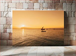 Πίνακας, Sunset Sailing on the Ocean Ηλιοβασίλεμα που πλέει στον ωκεανό