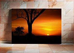 Πίνακας, Sunset Silhouette Sunset Silhouette