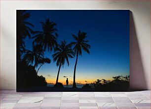 Πίνακας, Sunset Silhouettes Σιλουέτες ηλιοβασιλέματος