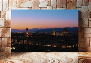 Πίνακας, Sunset Skyline of Florence Ηλιοβασίλεμα στον ορίζοντα της Φλωρεντίας