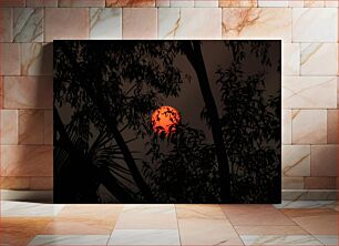Πίνακας, Sunset Through the Trees Ηλιοβασίλεμα μέσα από τα δέντρα