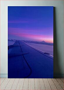 Πίνακας, Sunset View from an Airplane Θέα στο ηλιοβασίλεμα από ένα αεροπλάνο