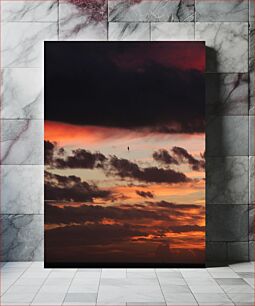 Πίνακας, Sunset with Dramatic Clouds Ηλιοβασίλεμα με δραματικά σύννεφα