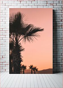 Πίνακας, Sunset with Palm Trees Ηλιοβασίλεμα με φοίνικες