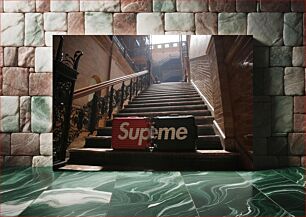 Πίνακας, Supreme Suitcases on a Staircase Supreme Suitcases on a Staircase