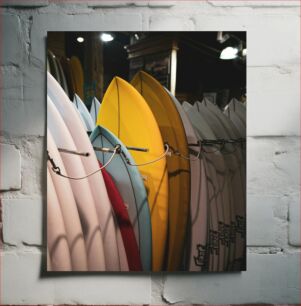 Πίνακας, Surfboards in a Shop Σανίδες του σερφ σε ένα κατάστημα