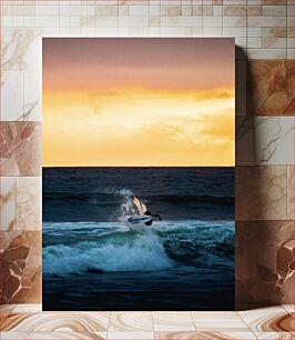 Πίνακας, Surfer at Sunset Σέρφερ στο ηλιοβασίλεμα