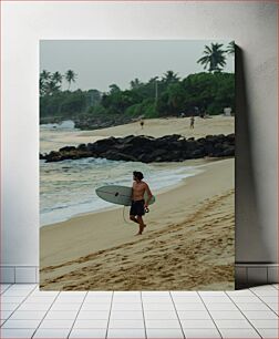 Πίνακας, Surfer on a Tropical Beach Σέρφερ σε μια τροπική παραλία