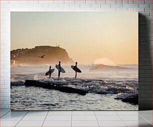 Πίνακας, Surfers at Sunset Σέρφερ στο ηλιοβασίλεμα