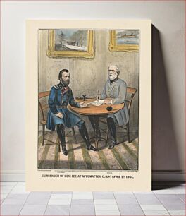Πίνακας, Surrender of General Lee, Currier Ives Lithography Company