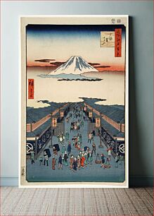 Πίνακας, Suruga-chō by Utagawa Hiroshige