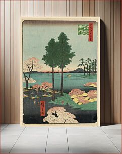 Πίνακας, Suwa Bluff, Nippori (Nippori, Suwa-no-dai) From the Series One Hundred Famous views of Edo, by Utagawa Kuniyoshi