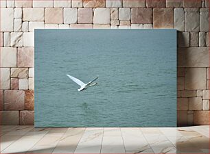 Πίνακας, Swan in Flight Over Water Κύκνος σε πτήση πάνω από το νερό