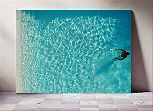 Πίνακας, Swimming in Clear Blue Water Κολύμπι σε Καταγάλανα Νερά