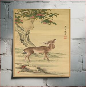 Πίνακας, Symbols of Longevity: Deer under Peach and Pine