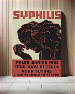 Πίνακας, Syphilis False shame and fear may destroy your future : Have your blood tested. (1936-1939) vintage poster by WPA Federal Art Project