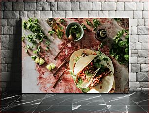 Πίνακας, Tacos with Fresh Ingredients Tacos με φρέσκα υλικά