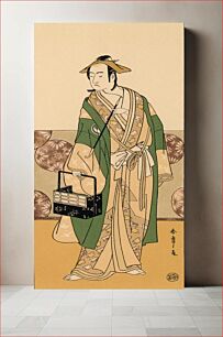 Πίνακας, Taikomochi, Japanese man painting by G.A. Audsley-Japanese illustration