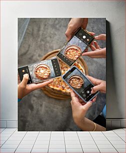 Πίνακας, Taking Pictures of Pizza Λήψη φωτογραφιών της πίτσας