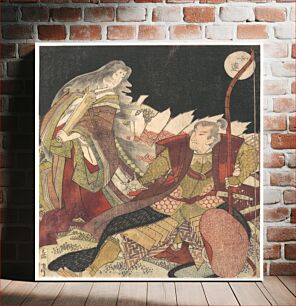 Πίνακας, Tamamo no Mae and the Archer Miura Kuranosuke by Yashima Gakutei