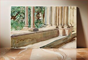Πίνακας, Tarragona Terrace and Garden (ca. 1908) by John Singer Sargent