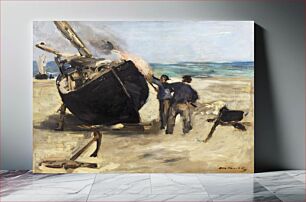 Πίνακας, Tarring the Boat (Le Bateau goudronné), (July–August, 1873) by Édouard Manet