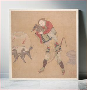 Πίνακας, Tartar Officer Carrying Blond Lady by Unidentified artist