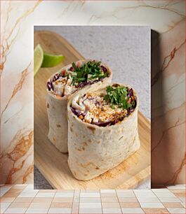 Πίνακας, Tasty Chicken Wrap Νόστιμο περιτύλιγμα κοτόπουλου