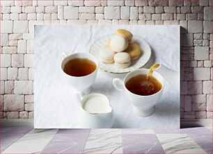 Πίνακας, Tea and Macarons Τσάι και μακαρόν