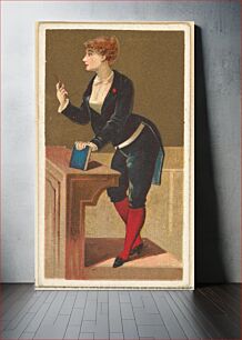 Πίνακας, Teacher, from the Occupations for Women series (N166) for Old Judge and Dogs Head Cigarettes, issued by Goodwin & Company