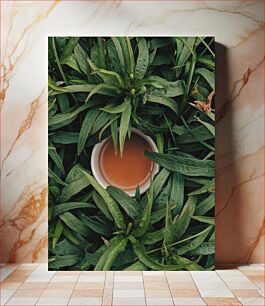 Πίνακας, Teacup in Foliage Φλυτζάνι τσαγιού στο Φύλλωμα