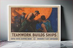 Πίνακας, Teamwork Builds Ships, William Dodge Stevens