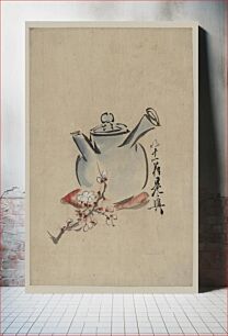 Πίνακας, [Teapot with cherry or plum blossoms]