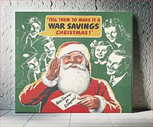 Πίνακας, Tell Them to Make It a War Savings Christmas!whole: the image occupies the majority