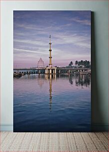 Πίνακας, Temple by the Water at Sunset Ναός δίπλα στο νερό στο ηλιοβασίλεμα