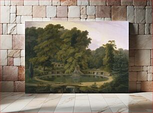 Πίνακας, Temple, Fountain and Cave in Sezincote Park