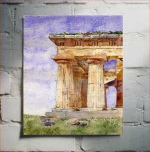 Πίνακας, Temple of Neptune, Paestum by Cass Gilbert