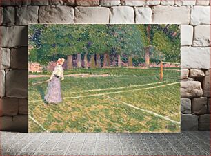 Πίνακας, Tennis at Hertingfordbury (1910) vintage illustration by Spencer Frederick Gore