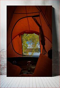 Πίνακας, Tent View with Nature and Relaxation Θέα στη σκηνή με τη φύση και τη χαλάρωση