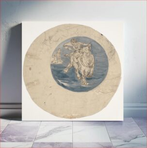 Πίνακας, The Abduction of Europe (Draft Dish) by Theodor Philipsen