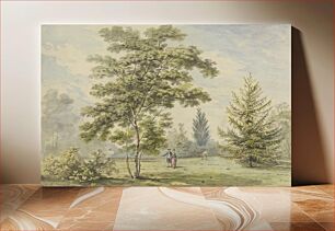 Πίνακας, The Acacia Tree - Figures in a Park