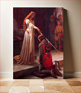 Πίνακας, The Accolade (1901) oil painting by Edmund Leighton